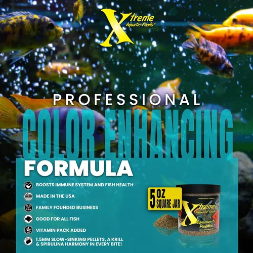 Vista 6 de Xtreme Community Peewee - Gránulos de 0.059 in: hundimiento lento e ideal para peces comunitarios, aumenta la salud inmune y digestiva, mejora