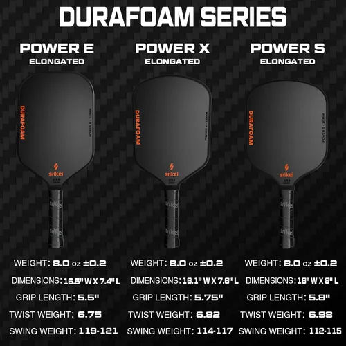 Vista 5 de DuraFoam - Paleta de pickleball profesional de fibra de carbono T700, raqueta de núcleo de espuma 100% para disparos consistentes, potencia y control