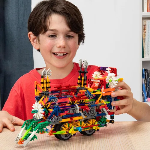Vista 4 de KNEX Set Deluxe de 80 modelos con bolsa reutilizable - Kit de construcción STEM, juguete de construcción para niños, juego creativo, para niños a