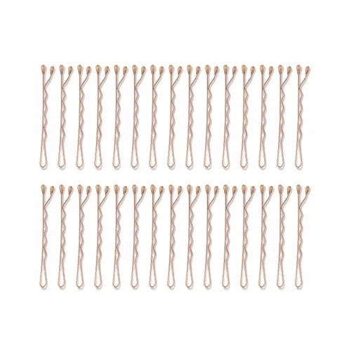 Vista 3 de T3 Kit de clips con 4 pinzas de cocodrilo y 30 pines de oro rosa Secciona el cabello para un secado más fácil y peinado para todas las longitudes