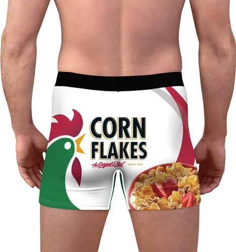 Vista 4 de Azuki Calzoncillos tipo bóxer para hombre, diseño digital 3D, cómodos, divertidos, divertidos, regalos de broma, ropa interior de Navidad