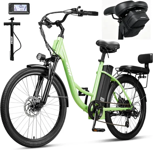 Vista 7 de ZNH Electric Bike for Adults, Peak 1000W Ebike 20 Mph & 80 Miles 02s-negro