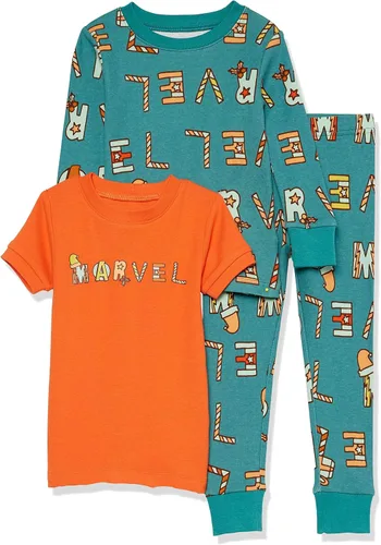 Vista 10 de Amazon Essentials Boys Snug-Fit Pajama Sleep Sets, 3-Piece