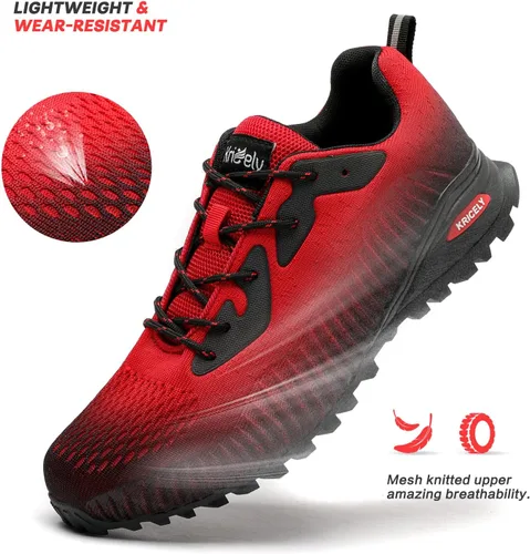 Vista 6 de Kricely Zapato deportivo para hombre, para correr, caminar, hacer senderismo y entrenamiento funcional, para exteriores, calzado informal de hombre