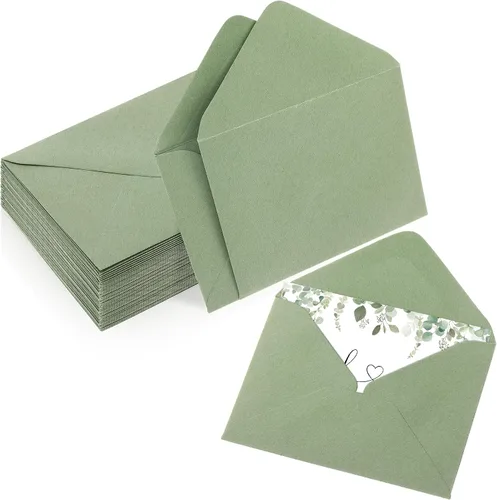 Vista 15 de Yahenda 200 unidades de sobres negros mini para tarjetas de regalo a granel, sobres pequeños de bolsillo para bodas, fundas para tarjetas de regalo