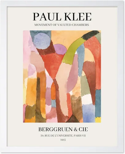 Vista 29 de Poster Master Póster vintage de Paul Klee – Impresión retro de cómicos – Arte de dibujo – Arte abstracto – Regalo para hombres y mujeres – Estilo-09