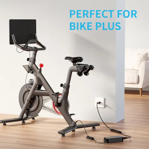 Vista 6 de Cable de alimentación de repuesto compatible con Peloton Bike Plus (no para bicicleta original), fuente de alimentación de cable de carga, cable