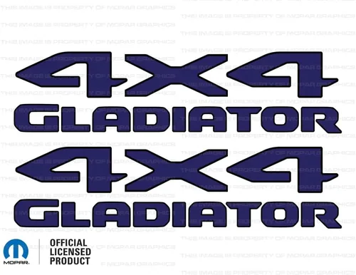Vista 16 de Adhesivos gráficos de cabecera de gladiador 4x4 para Jeep Wrangler/Gladiator JL/JT (2019-2024) 392 bronce con contorno negro F392BO (juego de 2)