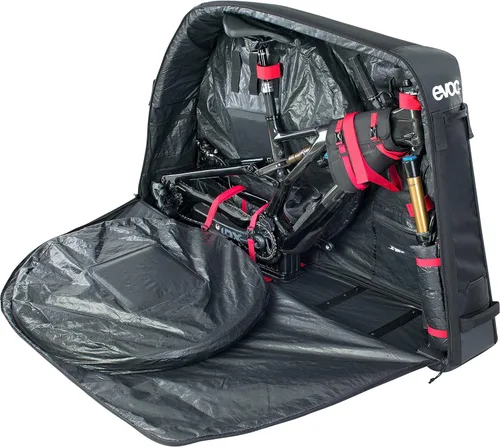 Vista 3 de Evoc Bolsa para bicicleta de carretera (285L, negro) Bloque moldeado de la bici del policarbonato, ruedas del patín 285L