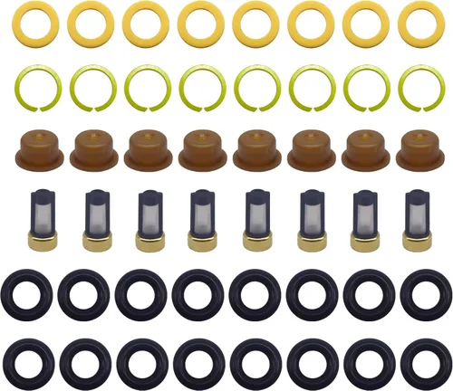 Vista 5 de HiSport Kits de servicio de reconstrucción de inyectores de combustible para motores EV1 universales juntas tóricas de inyector, espaciadores