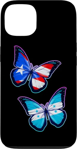 Vista 7 de Honduras Puerto Rico bicultural Roots. Butterfly Version Case for iPhone 17
