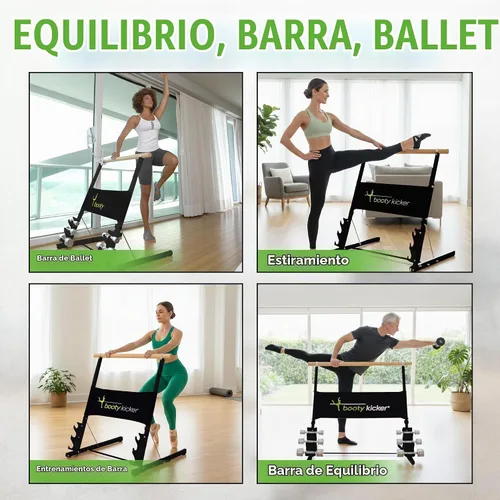 Vista 7 de Barra de ejercicio plegable portátil para entrenamiento de barras