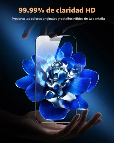 Vista 4 de UNBREAKcable - Protector de pantalla de cobertura completa para iPhone 15, paquete de 3