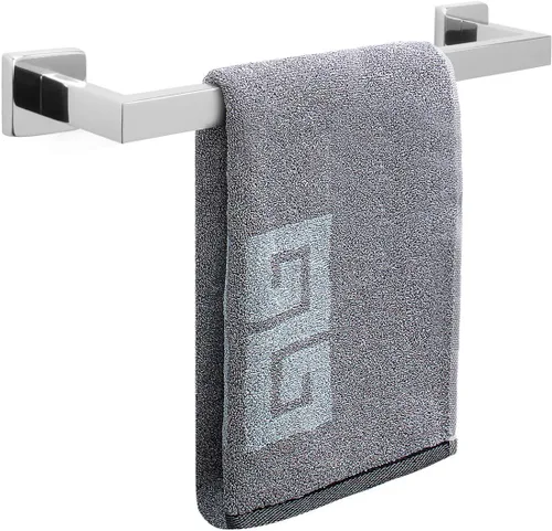 Vista 30 de NearMoon Barra para Toallas, Accesorios de Baño de Acero Inoxidable Cuadrado Engrosado Premium, Estante para Toallas de Ducha para Baño, Soporte