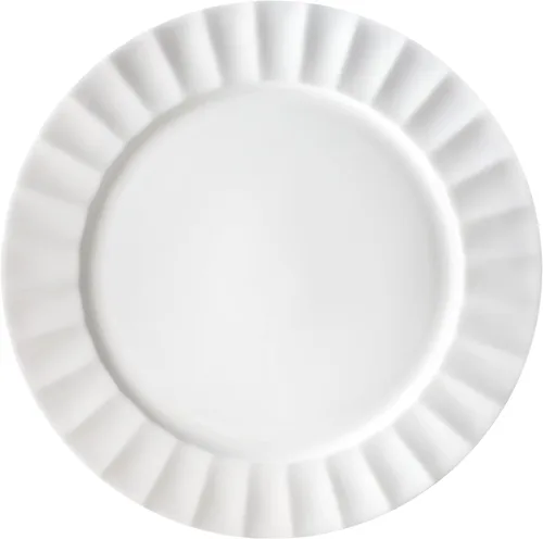Vista 6 de Everyday White by Fitz and Floyd Nevaeh - Juego de vajilla acanalada de 16 piezas, servicio para 4 personas