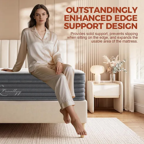 Vista 7 de 12 Inch Full Mattress, Quiet Comfort for All Position Sleepers