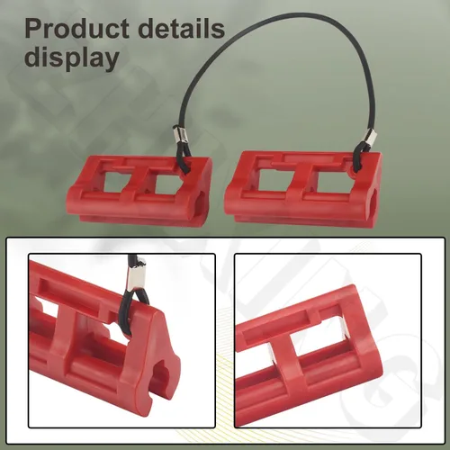 Vista 4 de Bloqueo de Dirección Hidráulica Fuera de Borda de 4" Steer Stop para Remolque/Transporte de Motor Fuera de Borda 1 Par Rojo