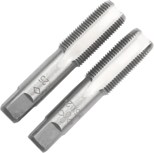 Vista 12 de M2 X 0.4 Mano métrica de grifo, mano derecha M2 X 0.016 in roscado mano grifo 1 par M2 X 0.4 Hand Tap 1Pair, Made of Alloy Tool Steel, Includes a
