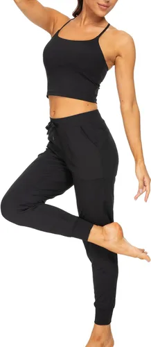 Vista 23 de Kcutteyg - Pantalones deportivos con bolsillos para mujer, diseño suave, ligero y de secado rápido, para entrenamiento, gimnasia, yoga y correr