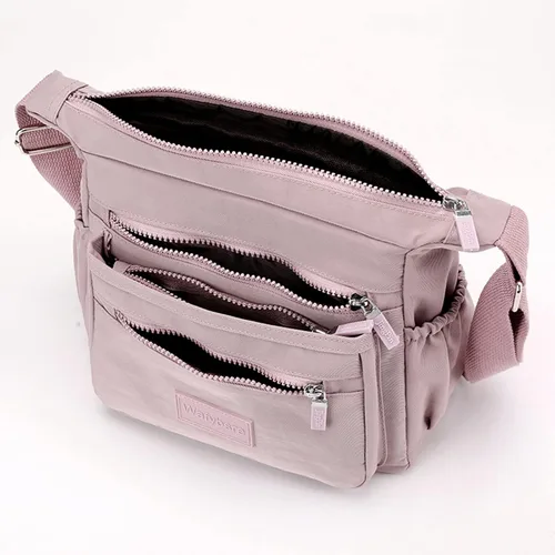 Vista 3 de MISOFE Bolsos de hombro para mujer, bolsa de viaje de nailon impermeable
