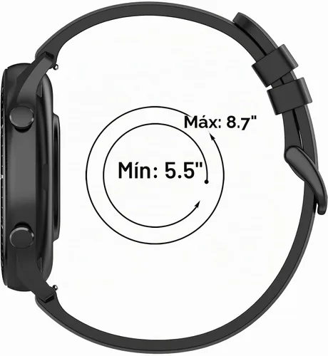 Vista 5 de Correa de silicona compatible con Amazfit GTR 2e, correa de repuesto de liberación rápida para Amazfit GTR 4/GTR 3/GTR 3 Pro/GTR 2e/GTR 2/GTR 1.850