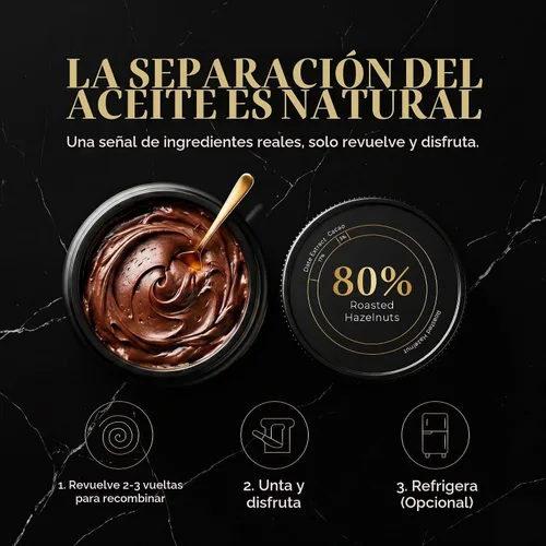 Vista 6 de 314 Hazelnut Bliss Premium Cacao Avellanas para untar, 80% avellanas tostadas