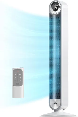 Vista 10 de Dreo - Ventilador de torre para dormitorio, DC actualizado de 9 velocidades 25dB ultrasilencioso, ventilador de piso, ventiladores oscilantes de 90°