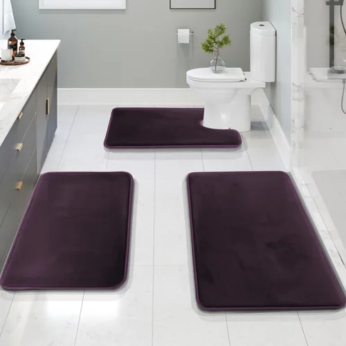 Vista 109 de Clara Clark tapete para baño, regadera o tina, de gomaespuma, negro, antiderrapante Camel Oro