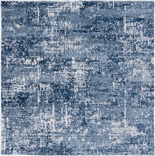 Vista 35 de SAFAVIEH Amelia Collection ALA700A - Alfombra decorativa de 2'2" x 4', diseño moderno abstracto, color marfil y azul, no desprende pelusa y de fácil