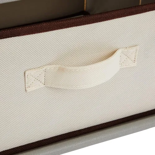 Vista 7 de Cajón clóset de almacenamiento de 4 niveles para ropa, ropa interior, documentos, objetos de la Casa, color café – (16.5 x 12.9 x 33 pulgadas)