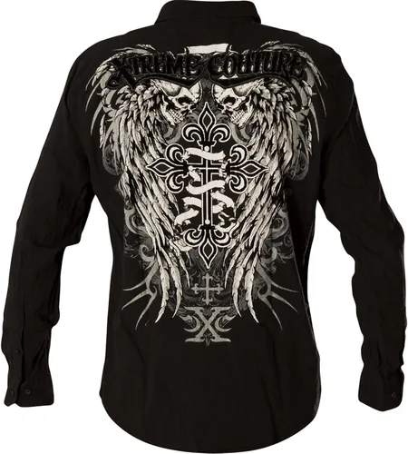 Vista 5 de Xtreme Couture Camisa con botones para hombre Affliction Kings Fall