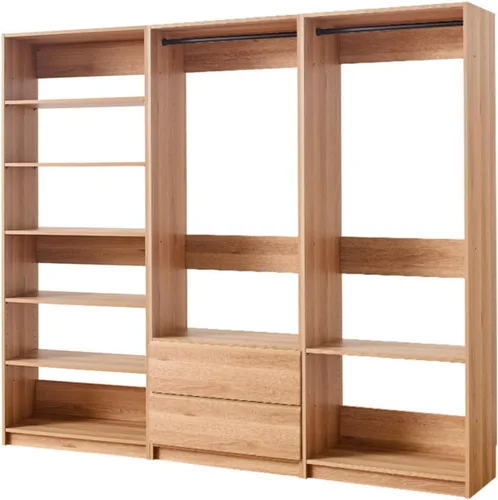 Vista 15 de Maykoosh Organizador de sistema de armario - Armario personalizable con vestidor de almacenamiento negro/modelo D 1 armario