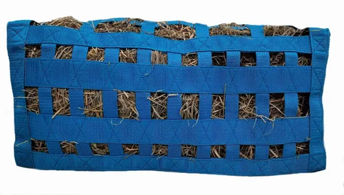 Vista 2 de Supreme Slow Feed - Bolsa de heno de carga superior con parte inferior súper resistente con aberturas rectangulares de 2 x 3.5 pulgadas