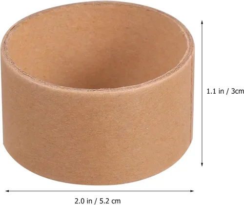 Vista 6 de Tubo de cartón marrón, 20 unidades, tubos de papel kraft para manualidades, rollos de cartón de extremo abierto, suministros de pintura para niños