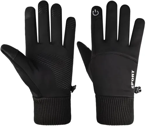 Vista 6 de Angjiny Guantes de invierno para hombres y mujeres guantes de pantalla táctil guantes cálidos para clima frío guantes de trabajo para congelador