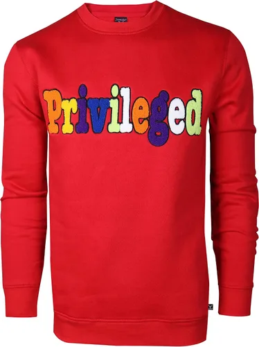 Vista 12 de SCREENSHOT APPLIQUE F11966 Premium Fleece Streetwear Chenille EMB Crew Neck Sweatshirt - Classic Fit