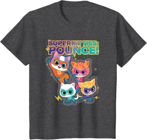 Vista 32 de Disney Junior SuperKitties Pounce! Camiseta de equipo completo, talla S
