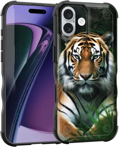 Vista 65 de Funda para iPhone Air, [doble capa] [protección contra caídas de grado militar de 10 pies] Funda resistente a prueba de golpes para iPhone Air