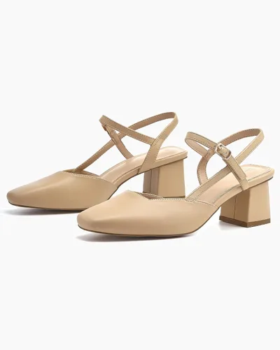 Vista 4 de Rilista Zapatos de tacón bajo y grueso para mujer, tacón cuadrado cerrado, para boda, fiesta, vestido