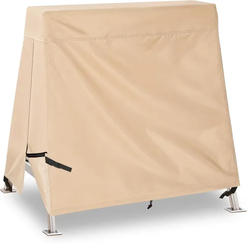 Vista 9 de Fundas para Columpios de Exterior para Columpio de Patio de 2 Asientos, 65" L x 50" P x 66" A, Funda para Columpio de 2 Asientos Impermeable, Funda