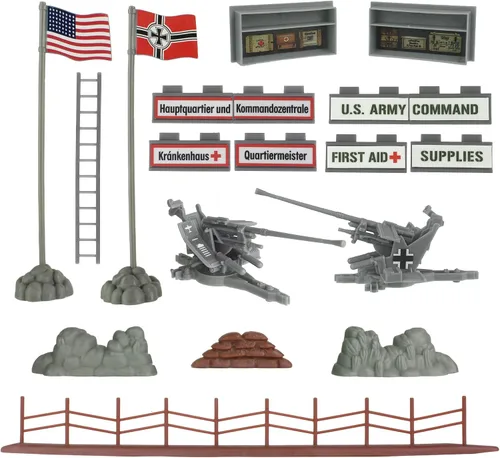 Vista 5 de BMC WW2 Secret Stronghold - 36pc Plastic Army Men German Bunker Playset