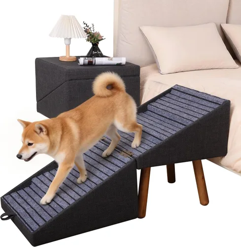 Vista 18 de Rampa para mascotas para camas altas de 21.06 pulgadas de alto Camello ámbar