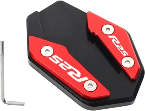 Vista 28 de Soporte de extensión lateral de pie para motocicleta para Yamaha YZF R3 R25 MT03 MT25 2019 2022 MT 03 25 R 3 25 (color: MT03 azul)