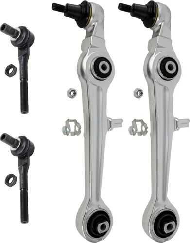 Vista 150 de Detroit Axle - 4 piezas de brazos de control traseros para Ford C-Max, Focus, Mazda 3 5, Volvo C30, C70, S40, V50, 4 brazos de control superiores e