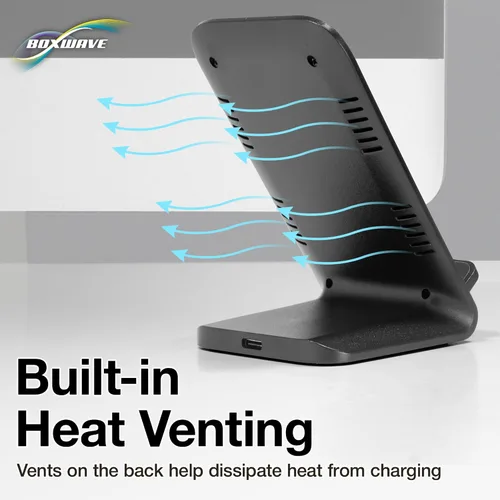 Vista 6 de BoxWave Cargador compatible con Samsung Galaxy S10e - Soporte inalámbrico de carga rápida (10W), sin cable, sin problema, carga tu teléfono