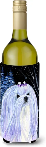 Vista 113 de Caroline's Treasures SS8447CC Starry Night English Bulldog - Enfriador para latas o botellas, lavable, funda plegable con aislamiento para bebidas