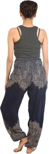 Vista 2 de LOFBAZ Harem Boho Pantalones para Mujer Yoga S-4XL Plus Ropa Hippie PJ