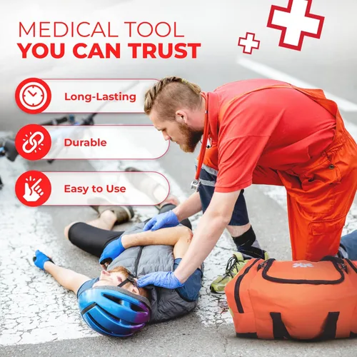 Vista 4 de Ever Ready First Aid Kit de primera respuesta completamente abastecido, naranja