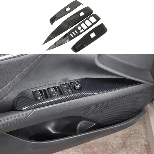 Vista 14 de Rifoda Para Camry Co-Piloto Guantera Lateral Panel de Interruptor Decoración Material ABS Ajuste para Toyota Camry 2018 2019 2020 2021 2022
