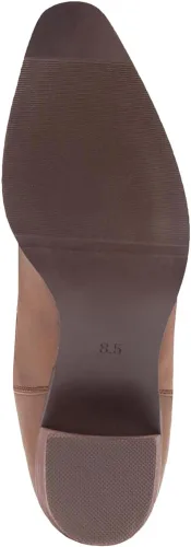 Vista 7 de IUV Botas vaqueras para mujer con punta puntiaguda, botas vaqueras de media pantorrilla